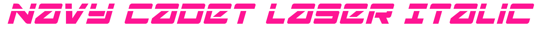 Navy Cadet Laser Italic預覽圖片