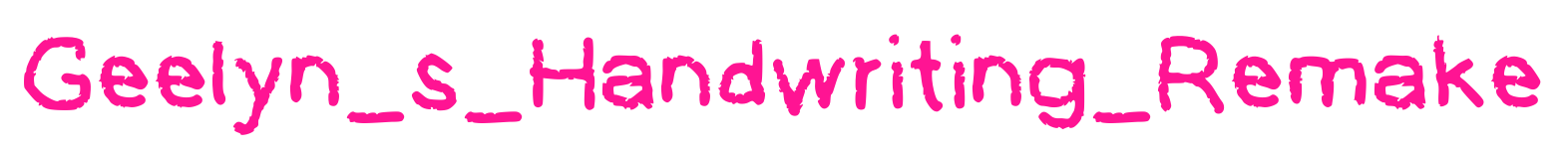 Geelyn_s_Handwriting_Remake預(yù)覽圖片