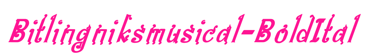 Bitlingniksmusical-BoldItal預覽圖片