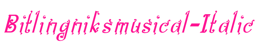 Bitlingniksmusical-Italic預覽圖片