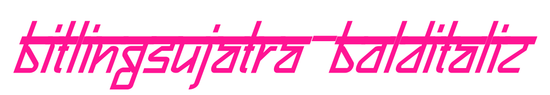 Bitlingsujatra-BoldItalic預覽圖片
