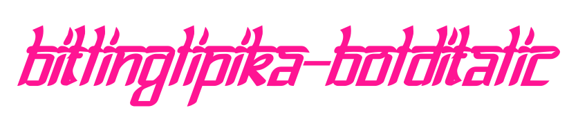 Bitlinglipika-BoldItalic預(yù)覽圖片