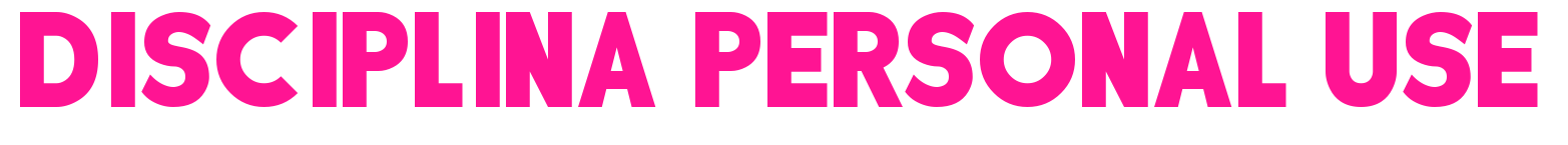 DISCIPLINA PERSONAL USE預覽圖片