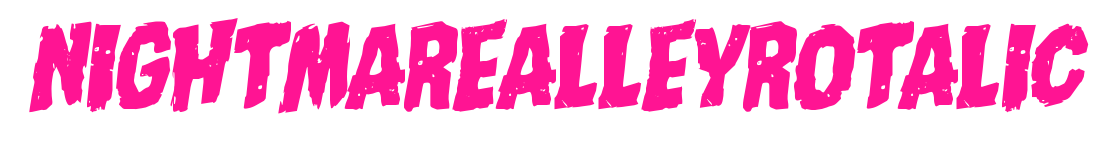 nightmarealleyrotalic預(yù)覽圖片