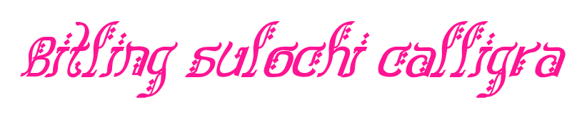Bitling sulochi calligra預(yù)覽圖片