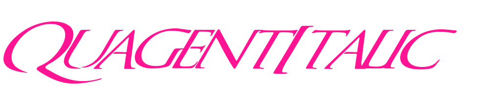 QuagentItalic預覽圖片