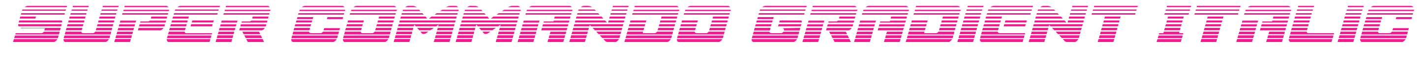 Super Commando Gradient Italic預(yù)覽圖片