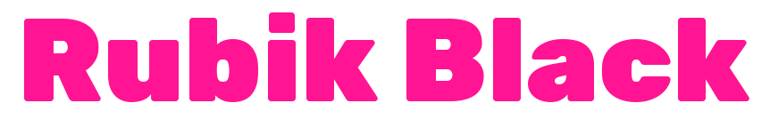 Rubik Black預覽圖片