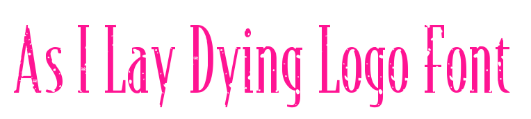 As I Lay Dying Logo Font預覽圖片