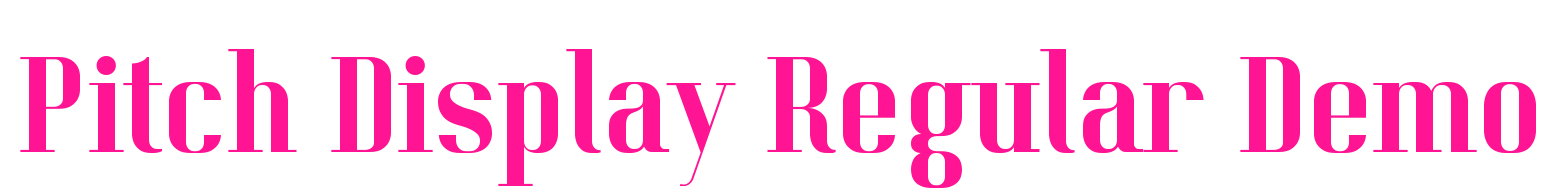 Pitch Display Regular Demo預覽圖片