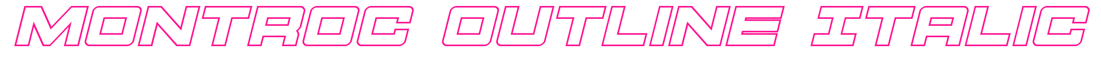 Montroc Outline Italic預覽圖片
