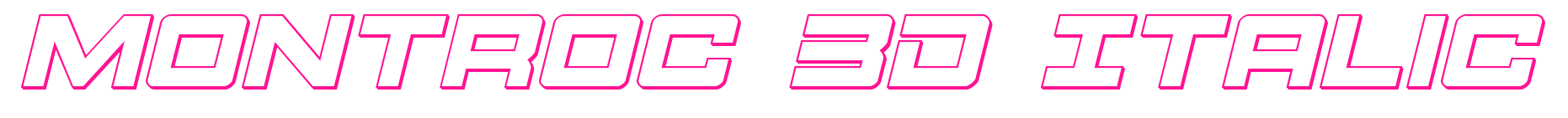 Montroc 3D Italic預(yù)覽圖片
