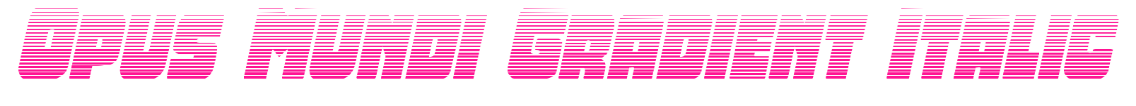 Opus Mundi Gradient Italic預(yù)覽圖片