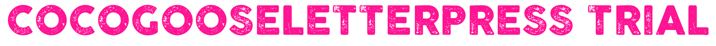 COCOGOOSELETTERPRESS TRIAL預覽圖片
