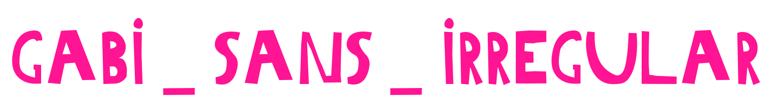 gabi_sans_irregular預(yù)覽圖片