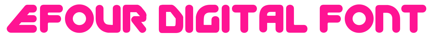 EFour Digital Font預(yù)覽圖片