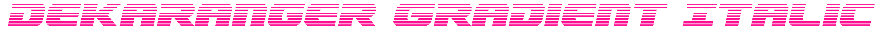 Dekaranger Gradient Italic預(yù)覽圖片