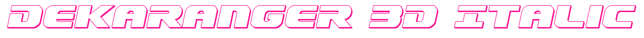 Dekaranger 3D Italic預覽圖片