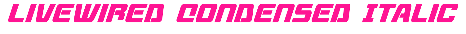 Livewired Condensed Italic預覽圖片
