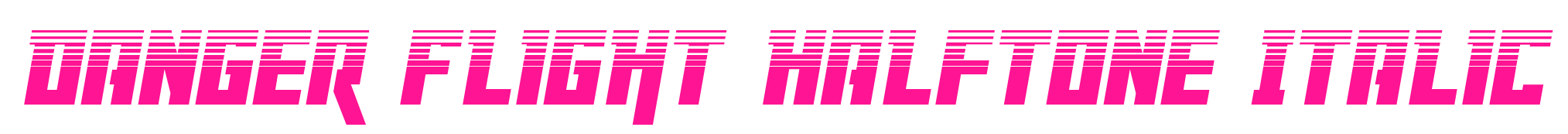 Danger Flight Halftone Italic預覽圖片