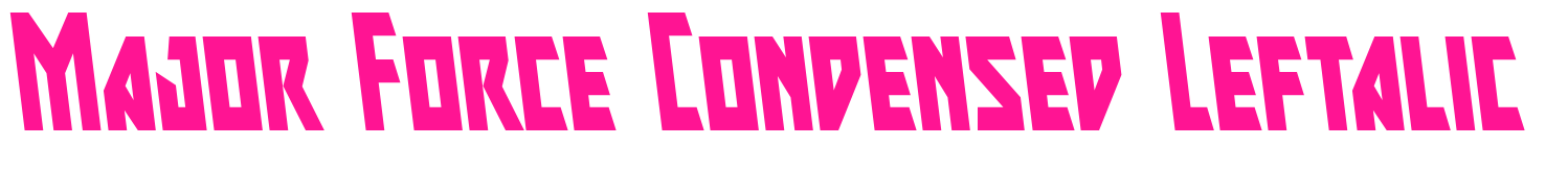 Major Force Condensed Leftalic預覽圖片