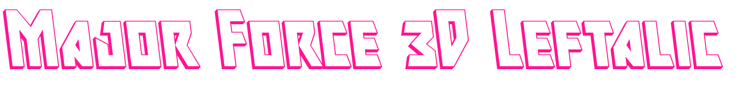 Major Force 3D Leftalic預(yù)覽圖片