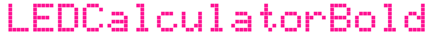 LEDCalculatorBold預(yù)覽圖片