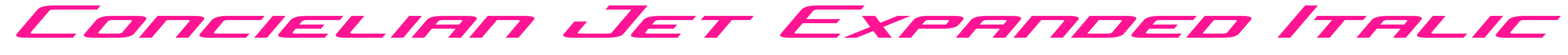 Concielian Jet Expanded Italic預覽圖片