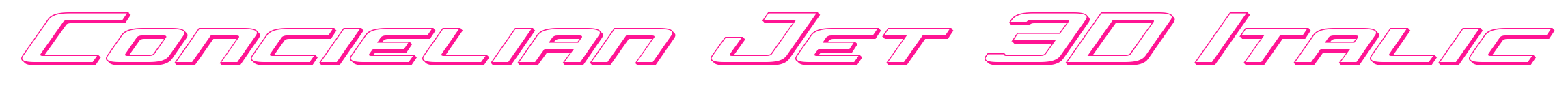 Concielian Jet 3D Italic預覽圖片