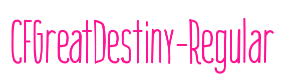 CFGreatDestiny-Regular預覽圖片
