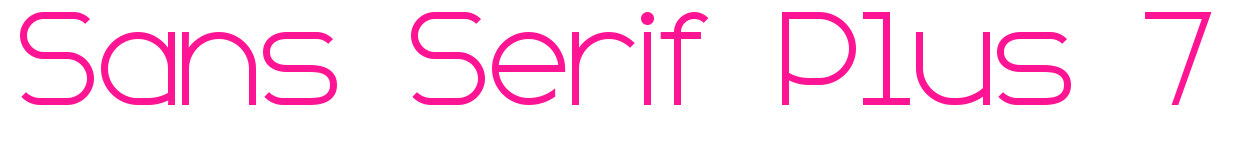 Sans Serif Plus 7預覽圖片
