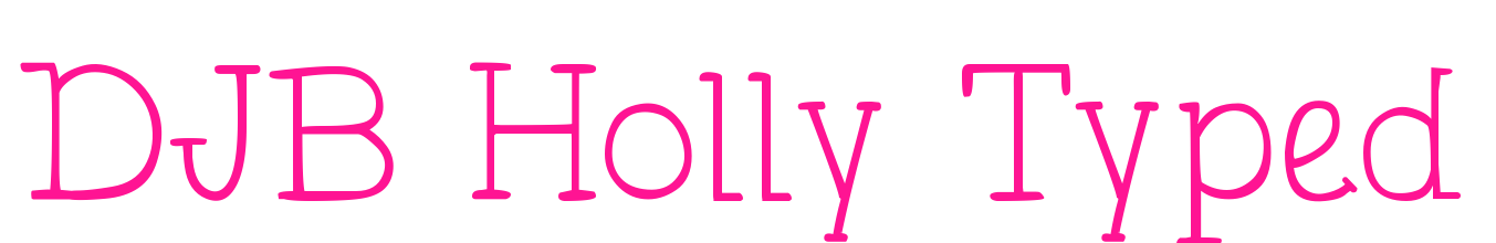 DJB Holly Typed預覽圖片