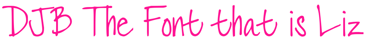 DJB The Font that is Liz預覽圖片