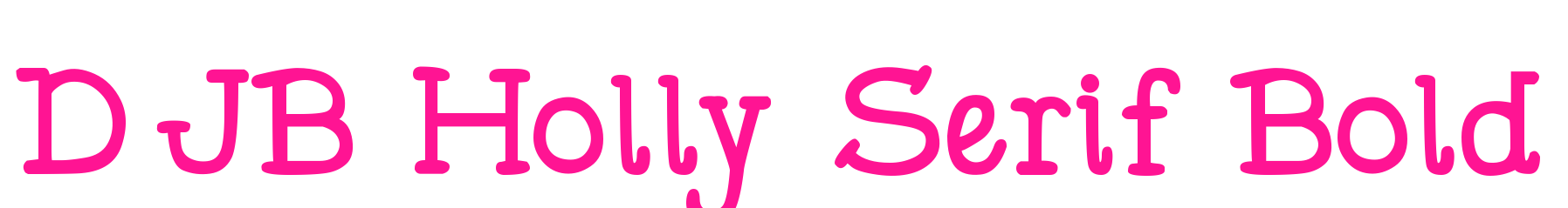 DJB Holly Serif Bold預覽圖片