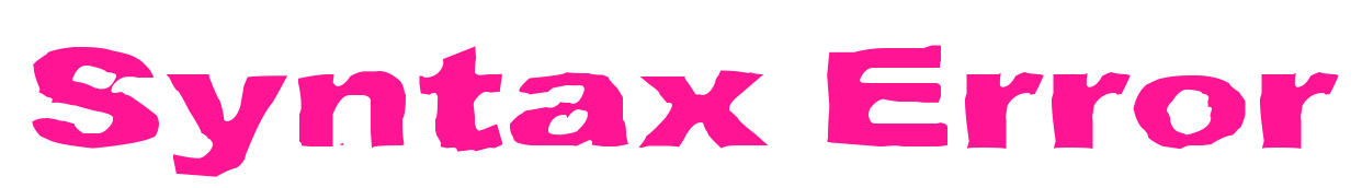 Syntax Error預(yù)覽圖片
