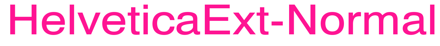 HelveticaExt-Normal預覽圖片