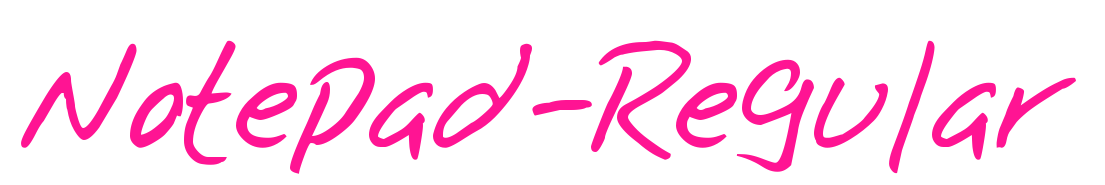 Notepad-Regular預覽圖片