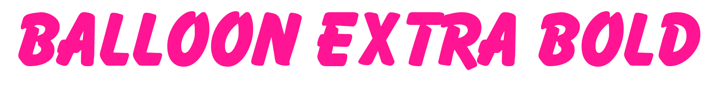 Balloon Extra Bold預(yù)覽圖片