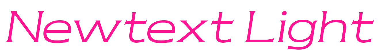 Newtext Light預覽圖片
