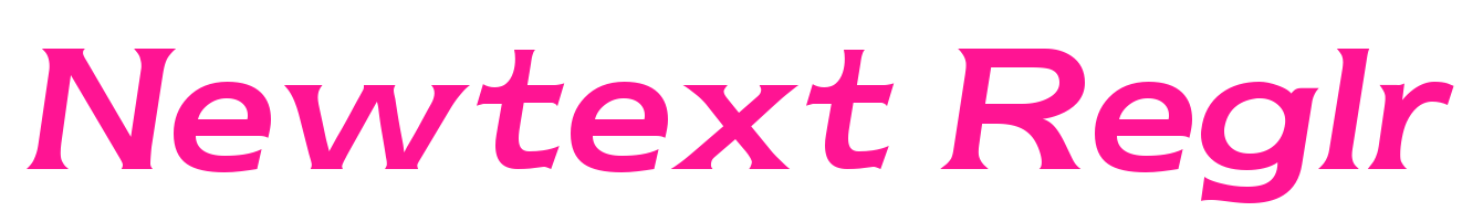 Newtext Reglr預(yù)覽圖片