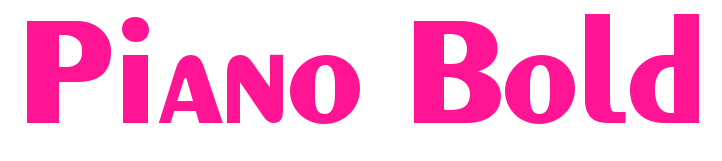 Piano Bold預覽圖片