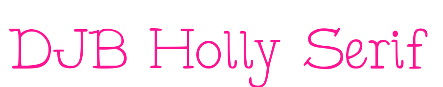 DJB Holly Serif預覽圖片