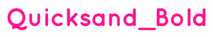 Quicksand_Bold預覽圖片