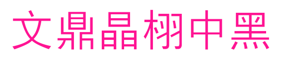 文鼎晶栩中黑預覽圖片
