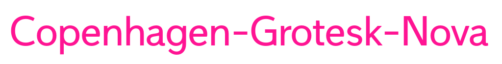 Copenhagen-Grotesk-Nova預覽圖片
