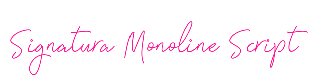 Signatura Monoline Script預覽圖片