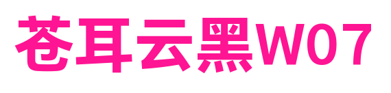 蒼耳云黑W07預(yù)覽圖片