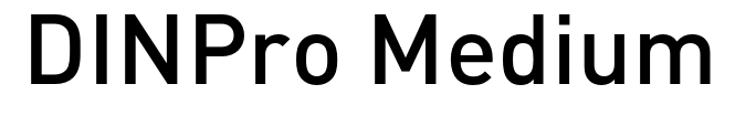 DINPro Medium預覽圖片