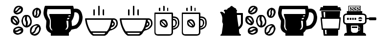 coffee icons預(yù)覽圖片