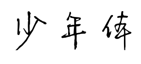 少年體預(yù)覽圖片